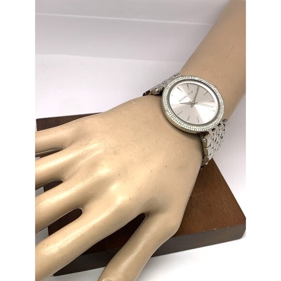 Michael Kors Women's Watch MK3190 Darci Quartz Silver Tone Stainless Steel Glitz - Picture 5 of 14